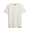 T-shirt met V-hals, slub en korte mouwen