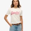 T-shirt met versierd Vintage logo