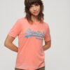 T-shirt met versierd Vintage logo T-shirt met versierd Vintage logo
