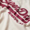 T-shirt met versierd Vintage logo