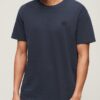T-shirt van Organic Cotton met Vintage textuur