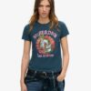 Tattoo Rhinestone T-shirt met getailleerde pasvorm