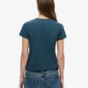 Tattoo Rhinestone T-shirt met getailleerde pasvorm