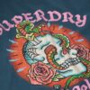 Tattoo Rhinestone T-shirt met getailleerde pasvorm