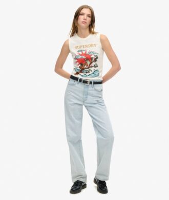 Tattoo-vest met strass