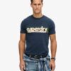 Terrain gestreept T-shirt met logo
