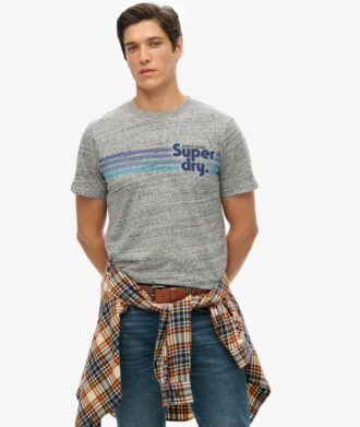 Terrain gestreept T-shirt met logo