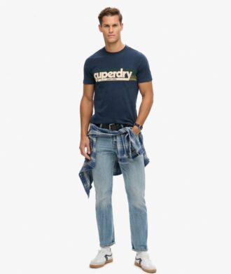 Terrain gestreept T-shirt met logo
