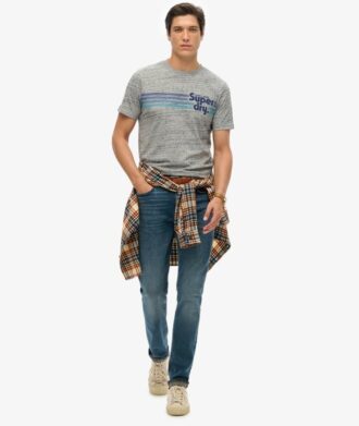 Terrain gestreept T-shirt met logo