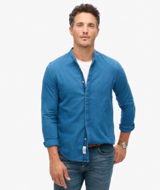 The Merchant Store – Henley Indigo Overhemd