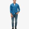 The Merchant Store – Henley Indigo Overhemd