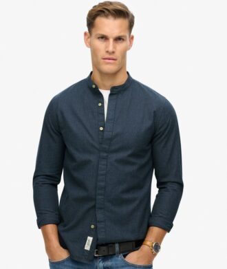 The Merchant Store – Indigo Henley-overhemd