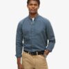 The Merchant Store – Indigo Henley-overhemd