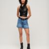 Top met cowl-hals en pailletten