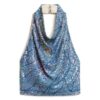 Top met cowl-hals en pailletten