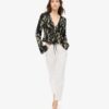 Top met geplooide mouwen in jaren 70-stijl