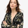 Top met geplooide mouwen in jaren 70-stijl