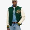 Varsity-bomberjas van wol