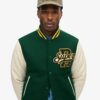 Varsity-bomberjas van wol