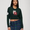 Varsity Cropped Crew-trui