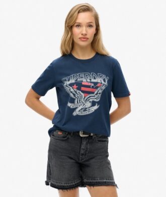Varsity Relaxed T-shirt met versieringen