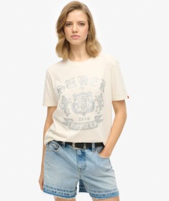 Varsity Relaxed T-shirt met versieringen