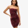 Velvet Bandeau Mini Jurk Velvet Bandeau Mini Jurk