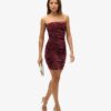 Velvet Bandeau Mini Jurk Velvet Bandeau Mini Jurk