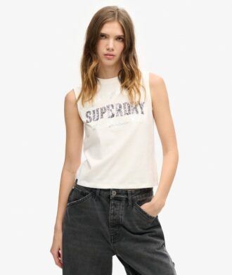 Versierde, getailleerde tanktop uit de Archive-collectie