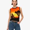 Vesttop met print