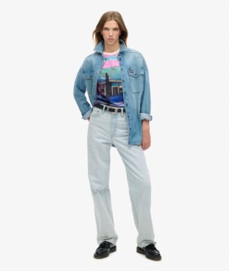 Vesttop met print