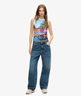 Vesttop met print