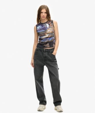 Vesttop met print