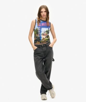 Vesttop met print