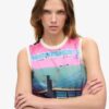 Vesttop met print