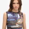 Vesttop met print