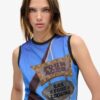 Vesttop met print