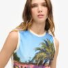 Vesttop met print
