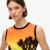Vesttop met print
