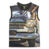 Vesttop met print