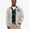 Vintage Athletic Zip Hoodie