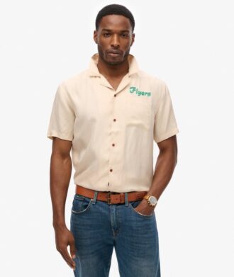 Vintage Bowling-shirt met korte mouwen