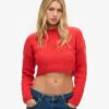 Vintage cropped trui met textuur