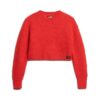 Vintage cropped trui met textuur