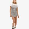 Vintage geruite mini-cami-jurk Vintage geruite mini-cami-jurk