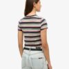 Vintage gestreept crop-T-shirt