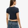 Vintage gestreept crop-T-shirt