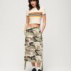 Vintage gestreept crop-T-shirt
