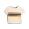 Vintage gestreept crop-T-shirt