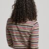 Vintage gestreepte crop-top met lange mouwen van Organic Cotton Vintage gestreepte crop-top met lange mouwen van Organic Cotton